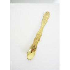 Spoon for communion brass, 3x21 cm