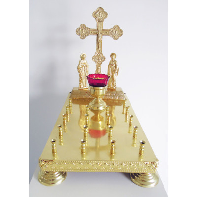 Panikhida memorial tray, 18 candles, 28х48х42 cm