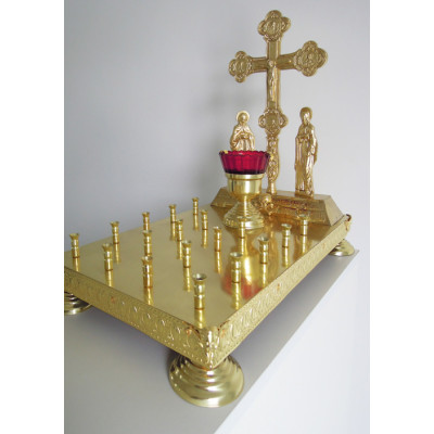 Panikhida memorial tray, 18 candles, 28х48х42 cm