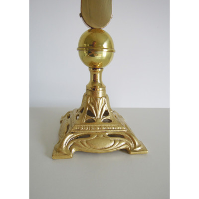 Крест напрестольный латунный на подставке 18х45 см