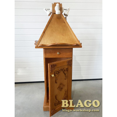 Аналой кліросний (для хору) дерев'яний, 60х60х160 см 