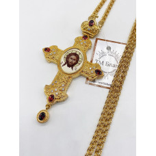 Хрест латунний позолочений