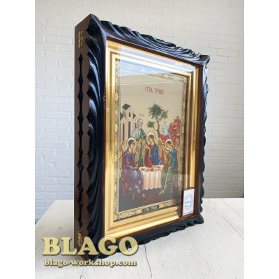 Киот открывающийся аналойный со стеклом (13 сюжетов), 30х40 см