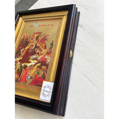 Киот открывающийся аналойный со стеклом (13 сюжетов), 30х40 см