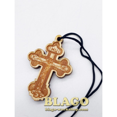 Хрест натільний дерев’яний різьблений 2,5х4 см