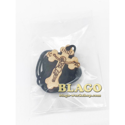 Cross сarved wooden pectoral, 1,5х2 cm