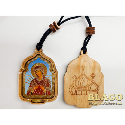 Car icons "Seven Shots", 4.5x6.5 cm