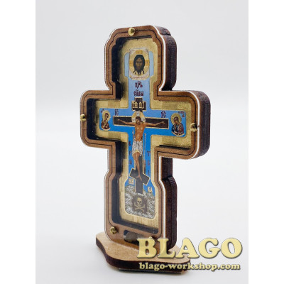 Хрест автомобільний дерев'яний (на липучці), 5х8 см