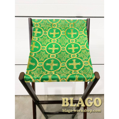 Church lecterns wooden folding (green brocade), 46x48x125 cm