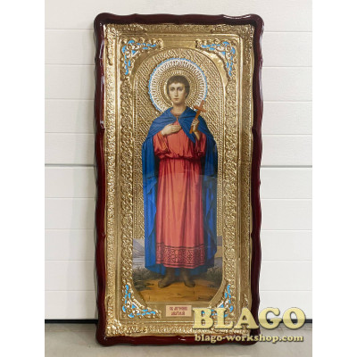 Храмова ікона Анатолій, фігурна рамка, 60х120 см
