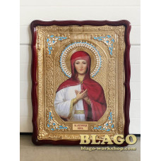 Храмова ікона Раїса, велика, фігурна рамка, 60х80 см