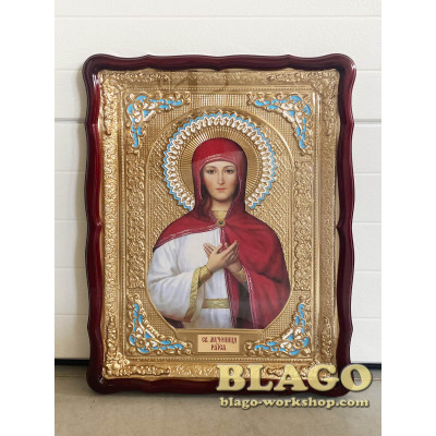 Храмова ікона Раїса, велика, фігурна рамка, 60х80 см