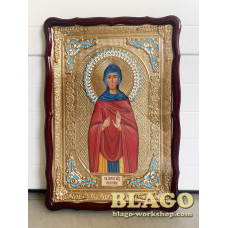 Храмова ікона Євгенія, велика, фігурна рамка, 60х80 см