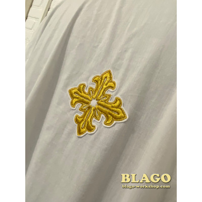 Підризник білий з вишивкою, 154 см