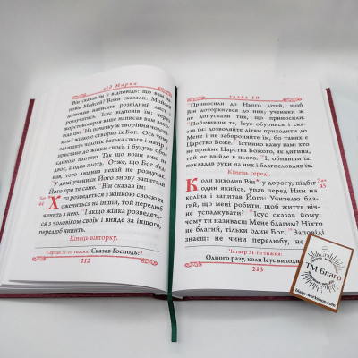 Евангелие на украинском языке, 18х25 см