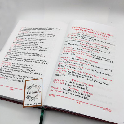 Евангелие на украинском языке, 18х25 см