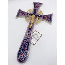Хрест напрестольний мальтійський емаль, 18х31,5 см
