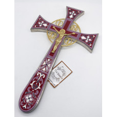 Хрест напрестольний мальтійський емаль, 18х31,5 см