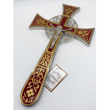 Хрест напрестольний мальтійський, емаль, 18,5х32 см