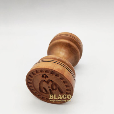 Печать деревянная двухсторонняя, 60 мм