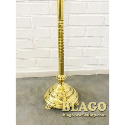 Сandlestick remote brass for 1 candle, not lacquered 130 cm