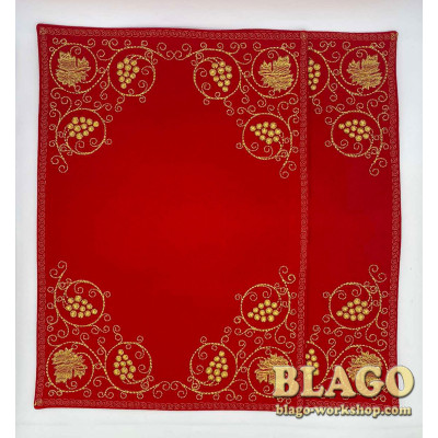 Boards for crosses and a lamp embroidered, 25х33 cm