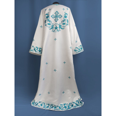 Стихарь диаконский белый, атлас №17