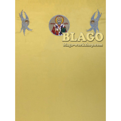 Катапетасма з вишитою іконою Миколая №6, 140х250 см