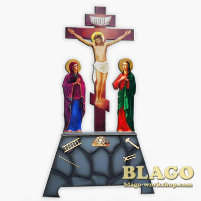 Голгофа напольная большая, 135х40х240 см