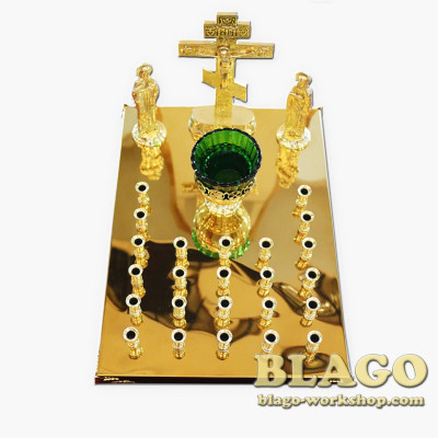 Panikhida memorial tray 24 candles, 29х40х25 cm