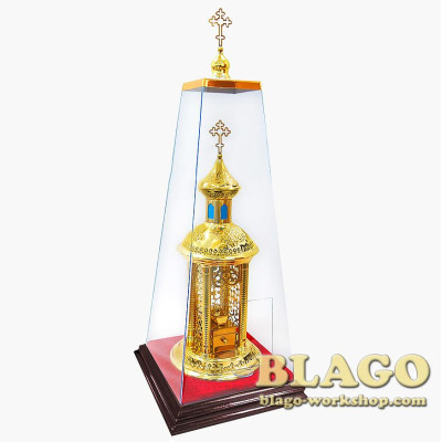Tabernacle gilding, 25x25x72 cm