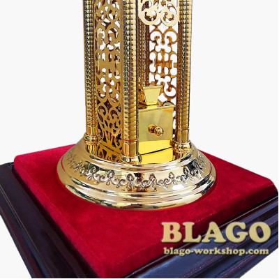 Tabernacle gilding, 25x25x72 cm