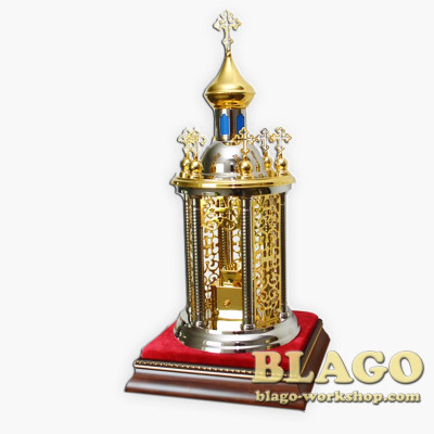 Дарохранительница "Семикупольная" комбинированная 25х25х59 см