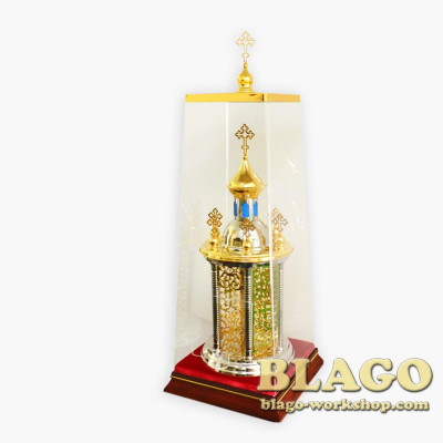 Дарохранительница "Семикупольная" комбинированная 25х25х59 см