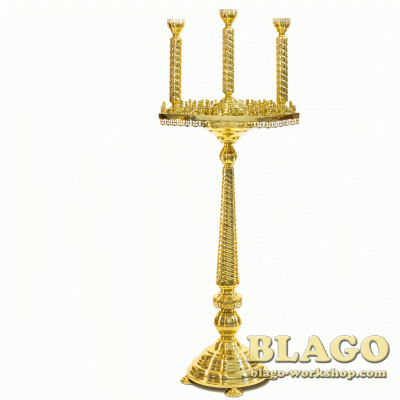 Підсвічник на 82 свічки 3 лампади