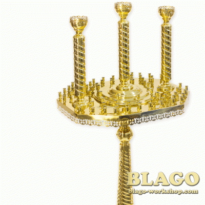 Підсвічник на 82 свічки 3 лампади