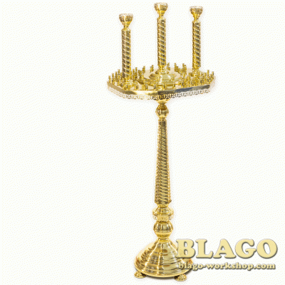 Підсвічник на 82 свічки 3 лампади