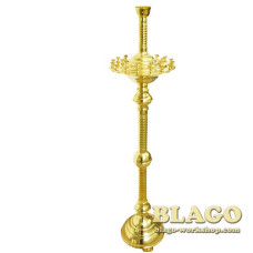 Підсвічник на 26 свічок 1 лампаду латунний, без корони