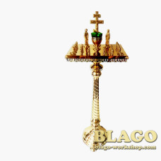 Панахидний стіл на 24 свічки на ніжці, 28х39 см