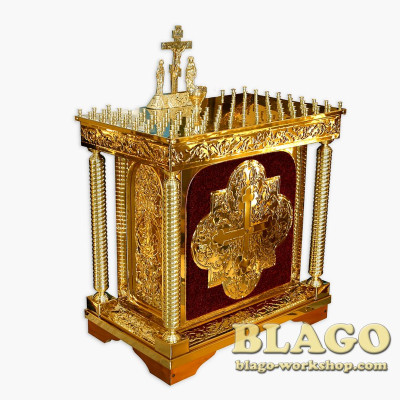 Funeral (requiem) table for 100 candles, 89х55х91 cm