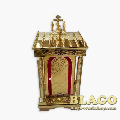 Funeral (requiem) table with door for 50 candles, 55x50x91 cm