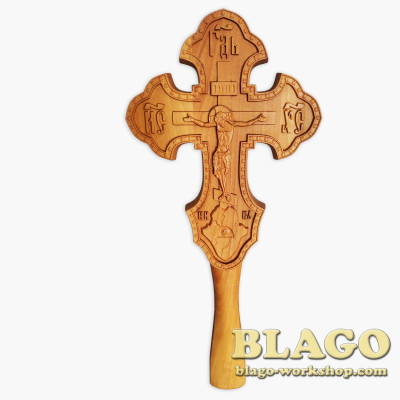 Хрест дерев’яний, різьблений №612, 12,5х1,3х28 см