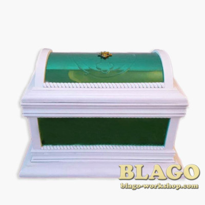 Ковчег дерев'яний для частинок святих мощей на 1-40 шт. мощевиків