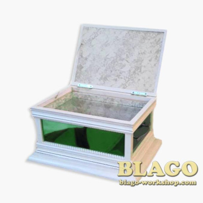 Ковчег дерев'яний для частинок святих мощей на 1-40 шт. мощевиків