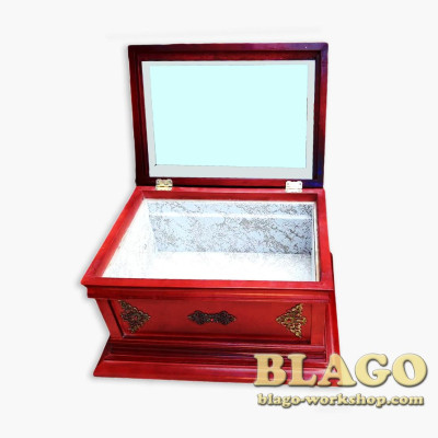 Ковчег дерев'яний для частинок святих мощей на 1-40 шт. мощевиків