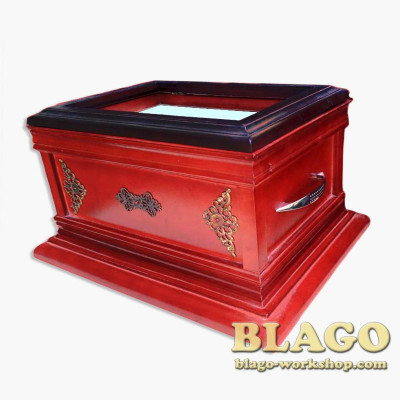 Ковчег дерев'яний для частинок святих мощей на 1-40 шт. мощевиків