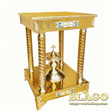 Підставка латунна для ковчегу велика, 48х48х85 см