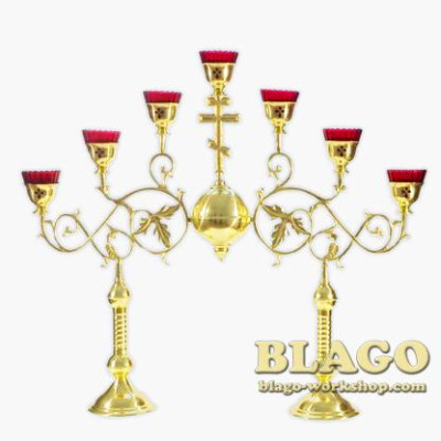 Семисвічник напрестольний середній, 85х75 см