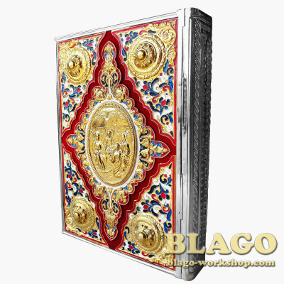 Євангеліє в металевому окладі 24,5х34 см на церковнослов'янській мові