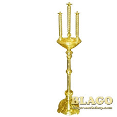 Трисвічник латунний, без корони